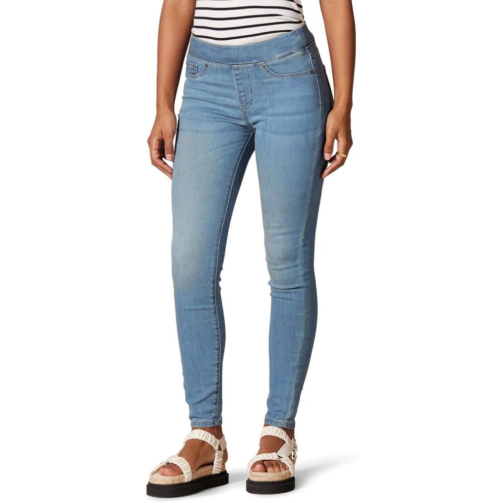 Skinny Fit Mid-Rise Stretch Pull-On Jegging Pants, Size 8 Short, 4K-203B004